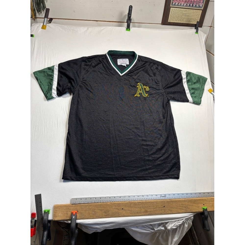 Vintage Majestic Oakland Athletics A's Pullover Mesh Jersey Large MLB